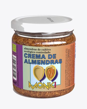 Crema almendras bio 330g Monki