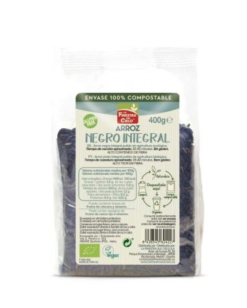 Arroz integral negro venere bio 400g La Finestra