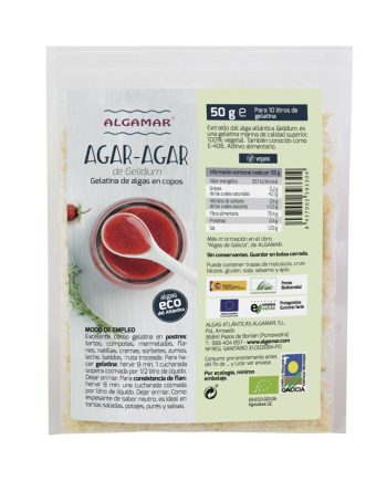 Agar Agar en copos Bio 50g Algamar
