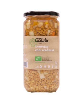 Lentejas con verduras Bio 720g Carlota Organic