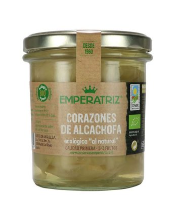 Alcachofa corazones al natural bio 355ml Emperatriz