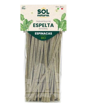 Tagliatelle de espelta con espinacas 250 g Sol Natural
