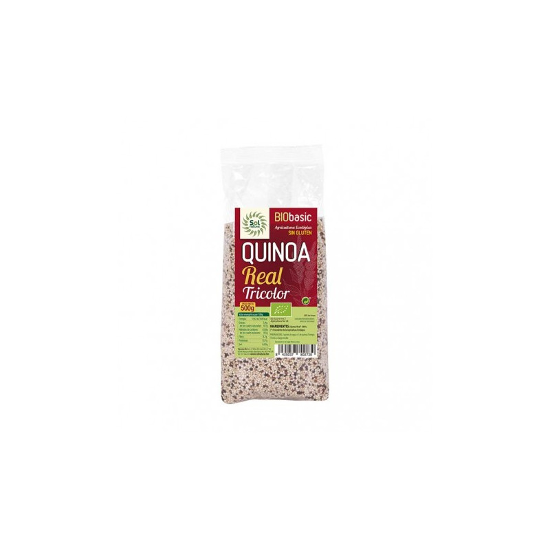 Quinoa Real tricolor sin gluten bio 500g Sol Natural
