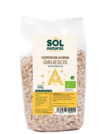Copos de Avena gruesos bio 500g Sol natural