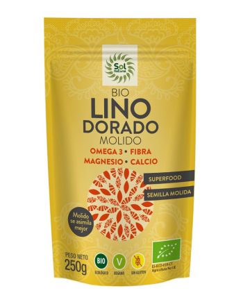 Semillas de Lino dorado molido bio 250g Sol Natural