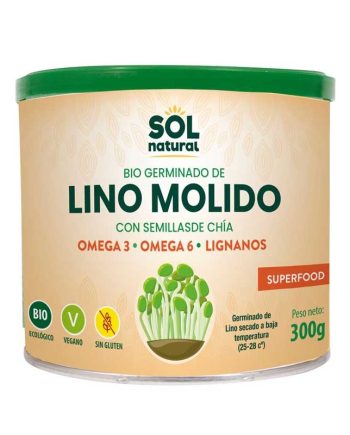 Germinado de lino molido con chia bio 300g Sol Natural