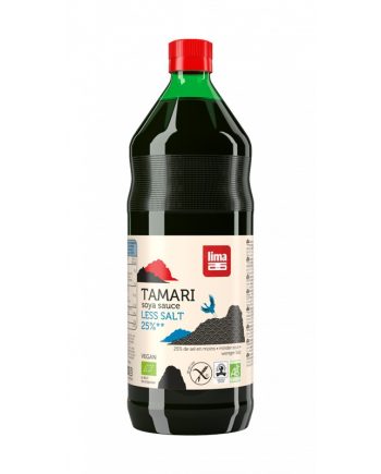 Tamari (salsa de soja) 25% menos de sal bio 1L Lima
