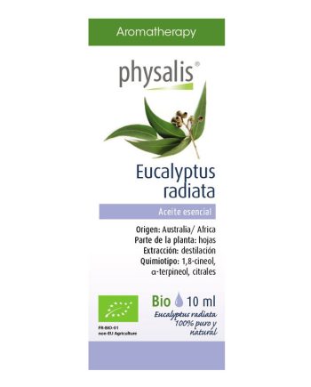 Aceite esencial de eucalipto radiata bio 10 ml Physalis