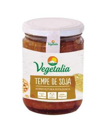 Tempe en bote de vidrio esterilizado bio 250g Vegetalia