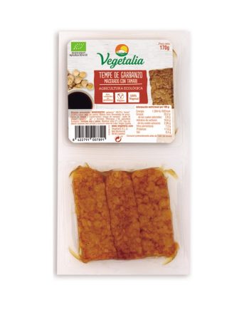 Tempe de garbanzo macerado con tamari bio 2x85g Vegetalia