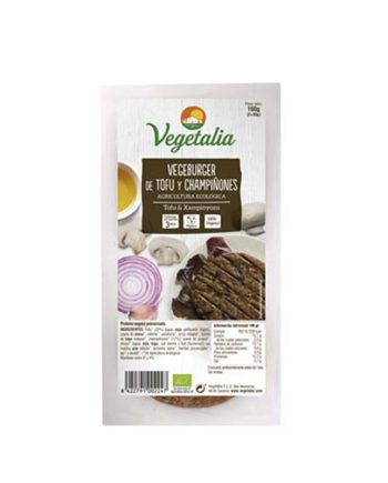 Vegeburguer de tofu y champiñones bio 160g Vegetalia