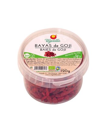 Bayas de goji en tarrina bio 120 g Vegetalia