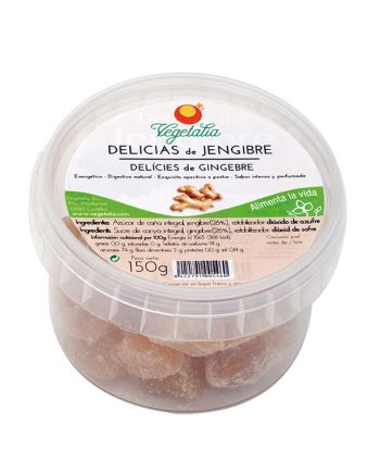 Delicias de jengibre convencional 150g Vegetalia