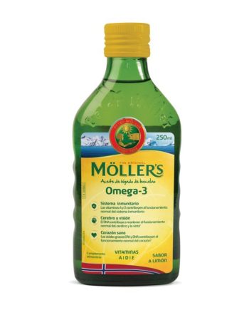 Aceite de hígado de bacalao sabor limon+vitaminas 250ml Mollers