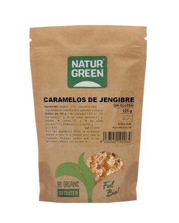 Caramelos dados de jengibre Bio 125g NaturGreen