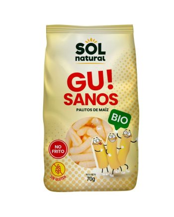 Gusanitos de maiz s/gluten bio 70g Sol Natural