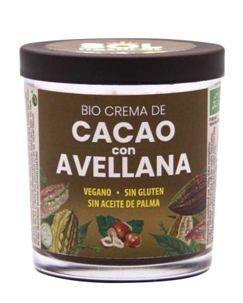 Crema de cacao con avellanas bio 200g Sol natural