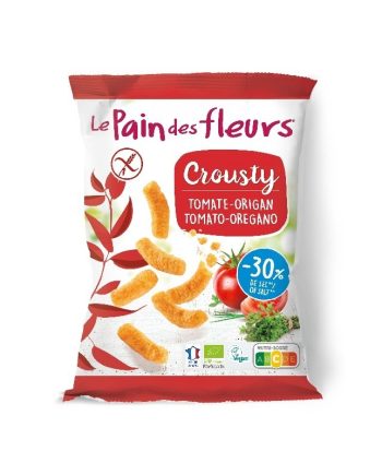 Ganchito Crousty de tomate y oregano Bio 75g Le Pain des Fleurs
