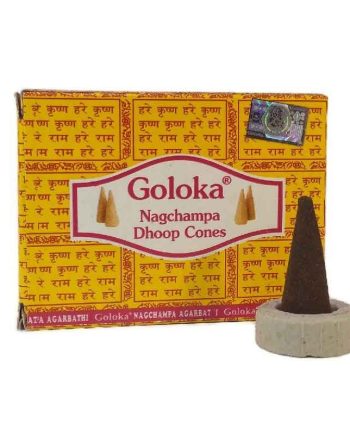 Conos Incienso Goloka amarillo 10 conos Nag Champa