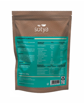 Lecitina de soja IP granulada Doypack 600g Sotya