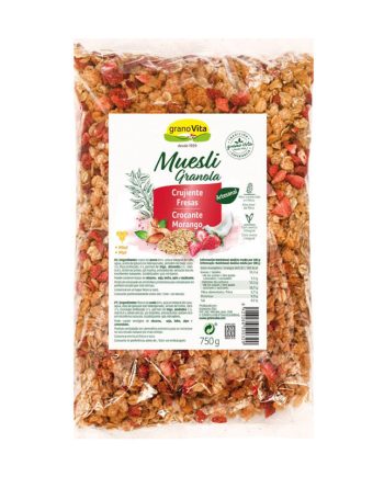 Muesli crujiente con Fresas 750g Granovita