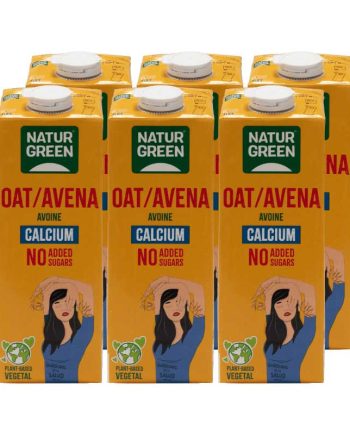 Bebida de Avena Calcio 0% Azucar 6x1L Naturgreen