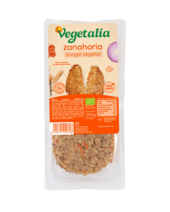 Vegeburguer de seitan y zanahoria bio 160g Vegetalia