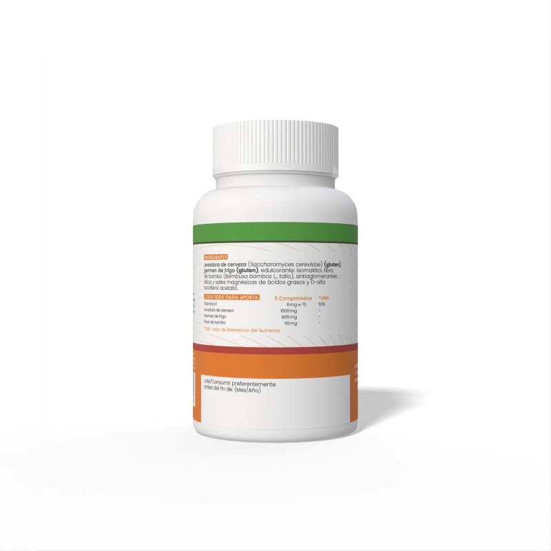 Levadura de cerveza y germen de trigo 600 mg 125 comprimidos Sotya
