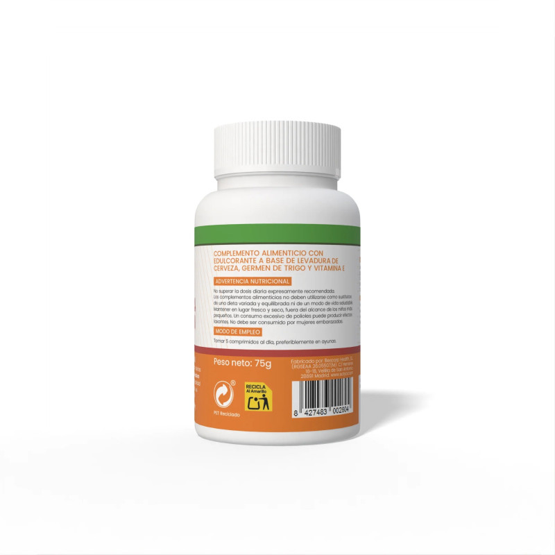 Levadura de cerveza y germen de trigo 600 mg 125 comprimidos Sotya
